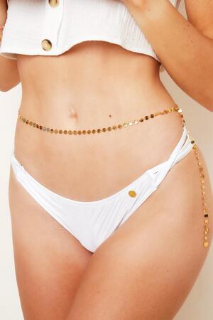 Belly chain round links Gold Stainless Steel h5 Picture3