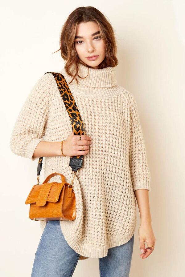 Bag strap leopard Brown Polyester