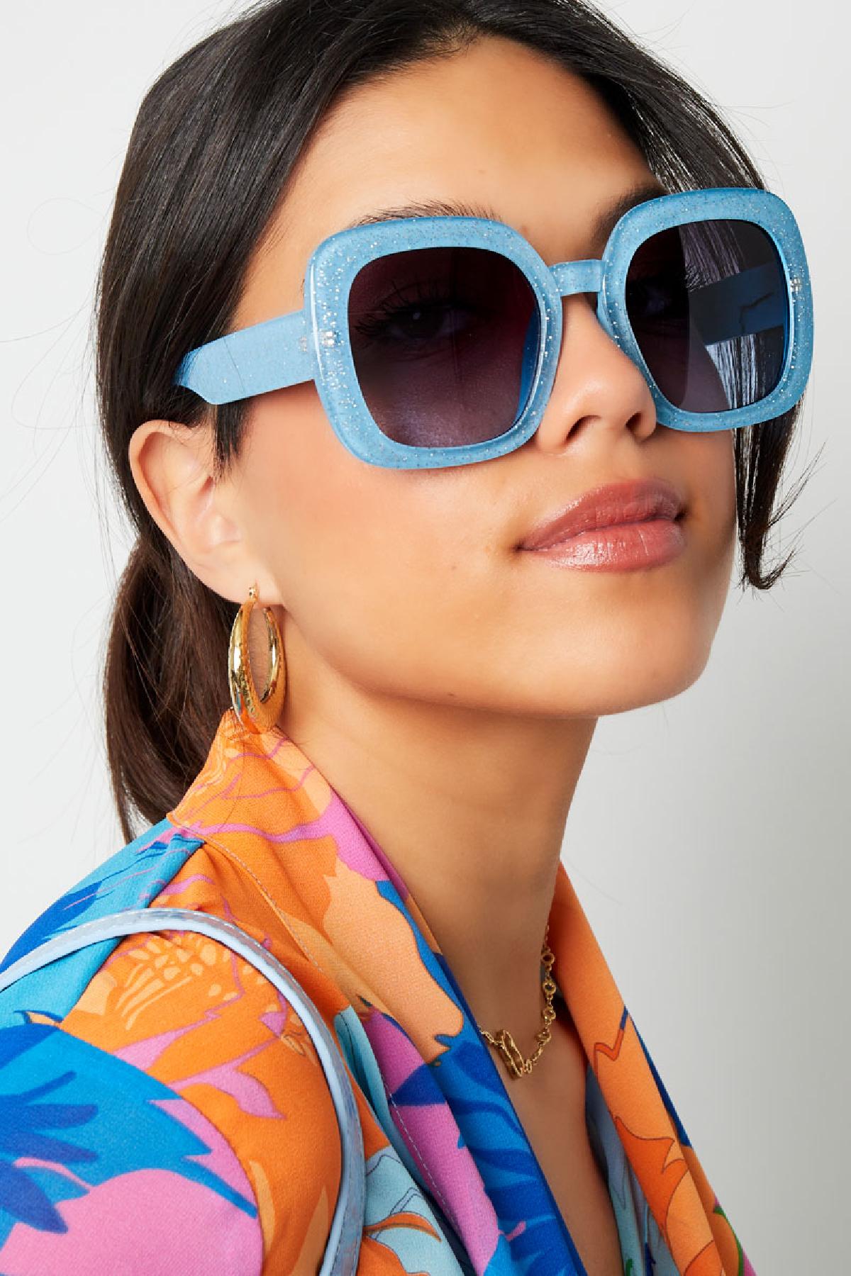 Lunettes de soleil basiques avec détails Noir PC Taille unique