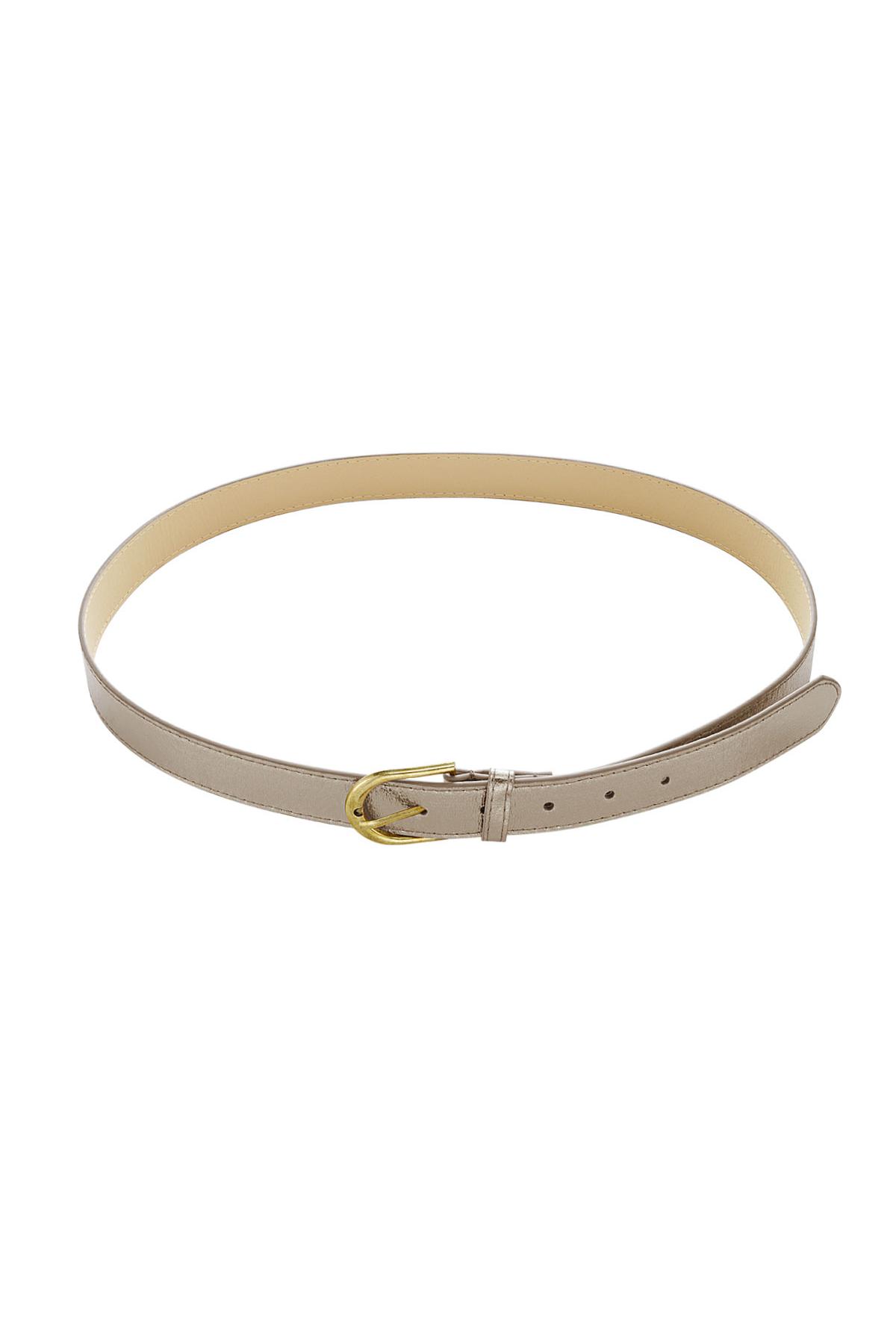 Ceinture métallique Argenté Polyuréthane 90
