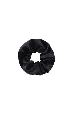 Scrunchie Sweet Velvet Black Polyester h5 