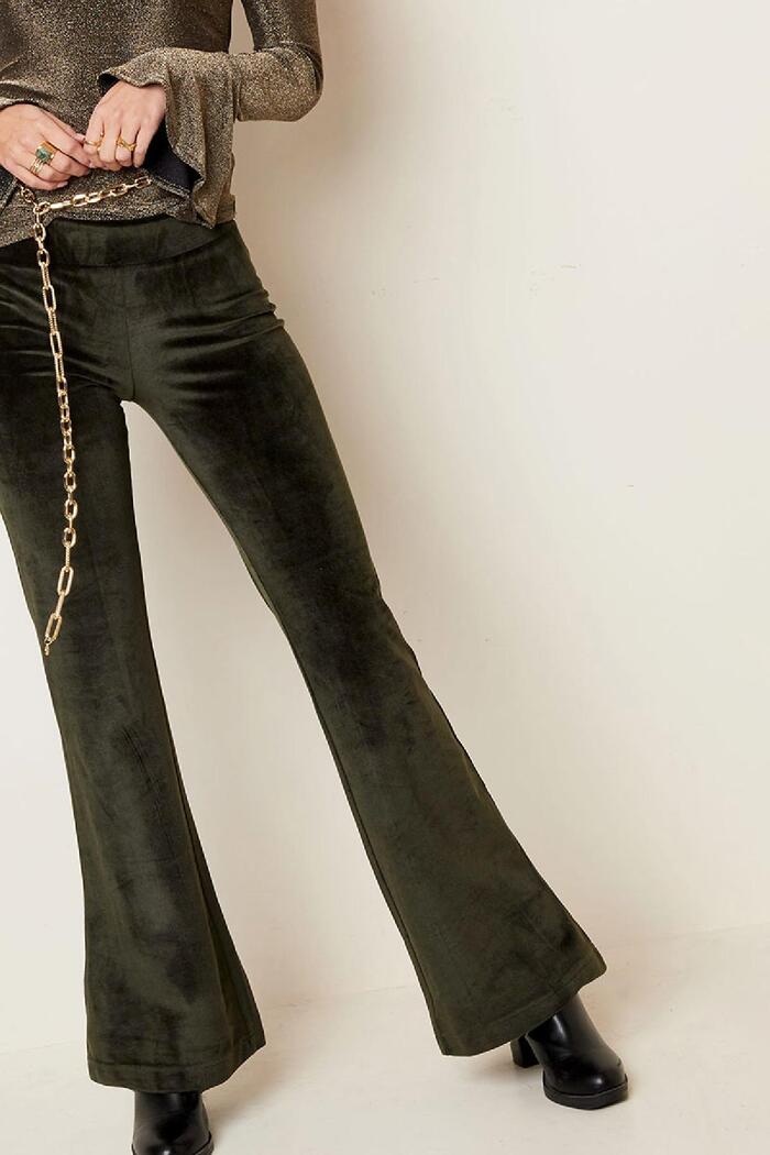 Velvet flared pants Yellow S Picture2
